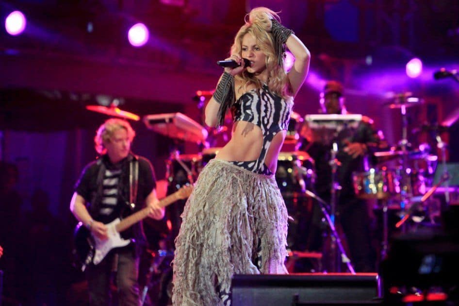 Shakira de gira en familia