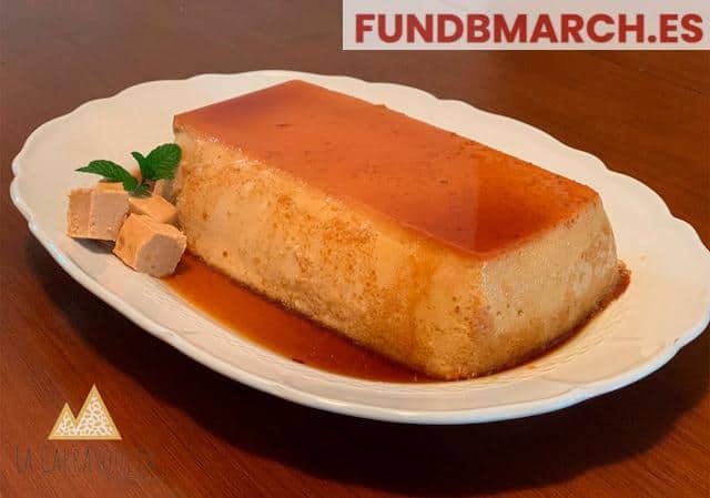 flan de turrón